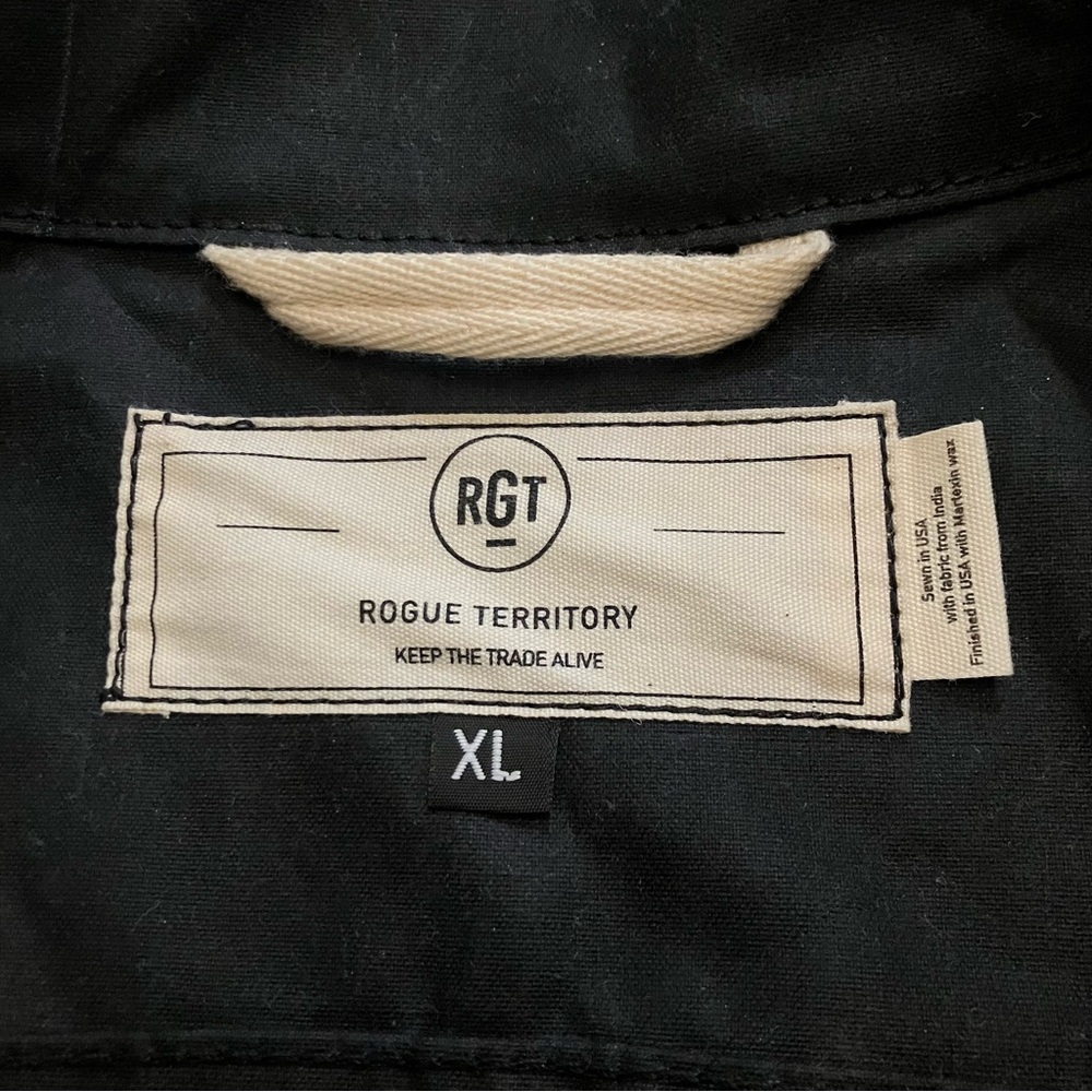 Rogue Territory Supply Jacket Black Ridgeline RGT  Men’s XL wax Work Coat Button - Picture 2 of 11